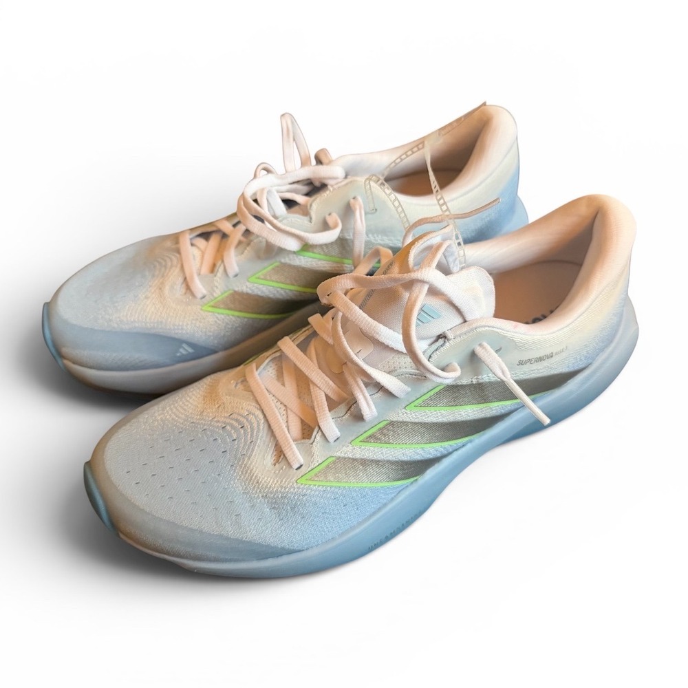NWOB‎ Adidas Supernova Rise 3 W Womens Running Shoes Blue Silver JR1613 Size 10